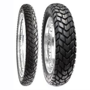 Jgo. Llantas BTRubber para Moto DP 60-40 Tube Type 90/90-19 y 120/90-17 BTR 923