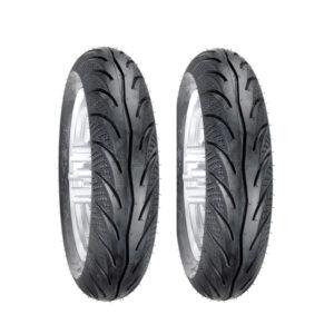 Jgo. Llantas BTRubber para Moto Tubeless 120/70-12 y 130/70-12 BTR 107